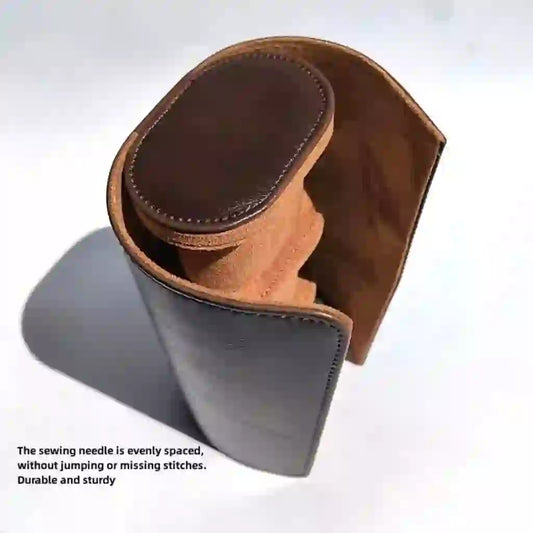 3 Slots Watch Roll Travel Case Chic Portable Vintage Leather Display Watch Storage Box with Slid in Out Watch Organizers travel friendly