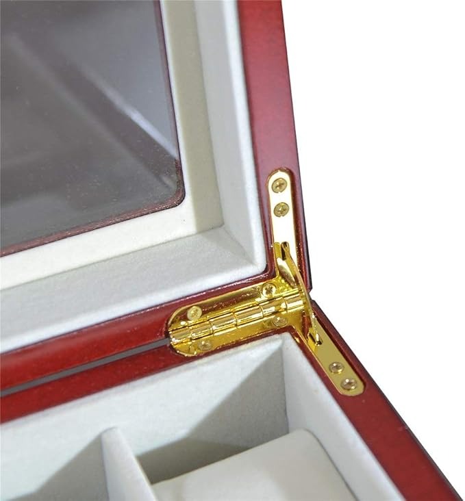 20 Slot Ebony Watch Storage Box Wooden with Lock and key ideal gift for Men and Women