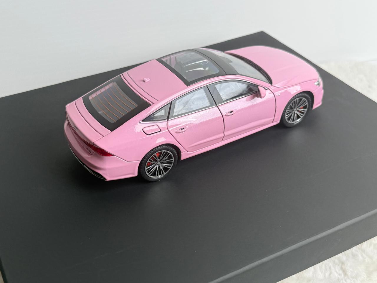 Pink Audi model car ideal for gifts , photoshoots