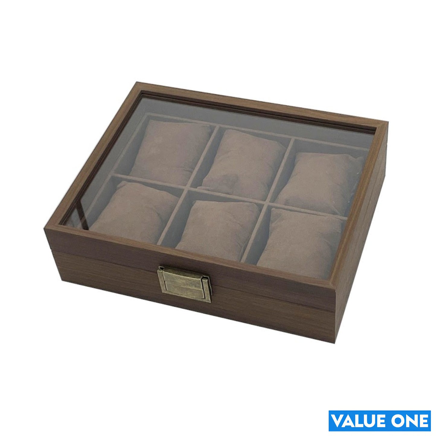 6 slots walnut luxury watch collection box
