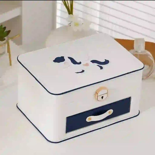 Portable Jewelry Storage Box New High-end Exquisite Large Capacity Travel Jewelry Bag Necklace Bracelet Jewelry Box Organizer