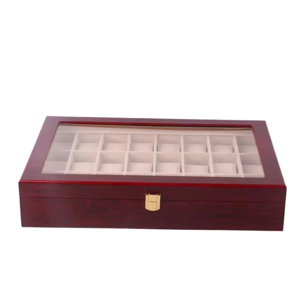 24 Slot Watch Box Organisers Collection Storage