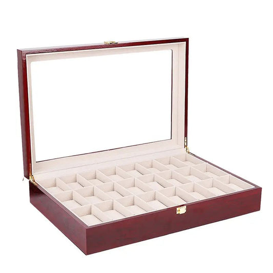 24 Slot Watch Box Organisers Collection Storage