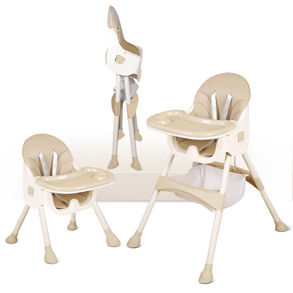Kids Feeding High Chair adjustable and foldable With Toys And Full Set Ideal For Toddlers Above 6 Month Old Sale Offer beige neutral colour