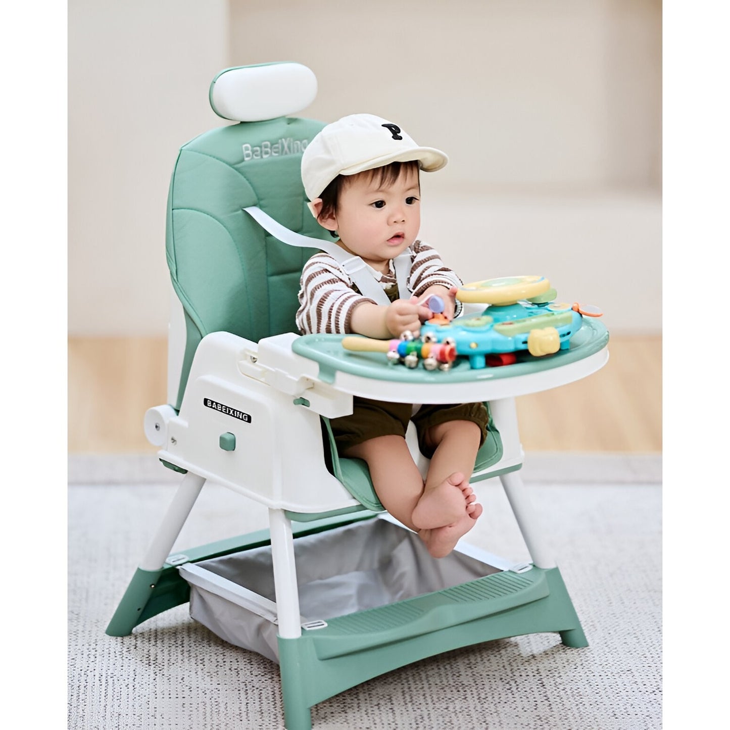 Multi-Functional Feeding Chair for Baby 6 months onwards Green High Chair