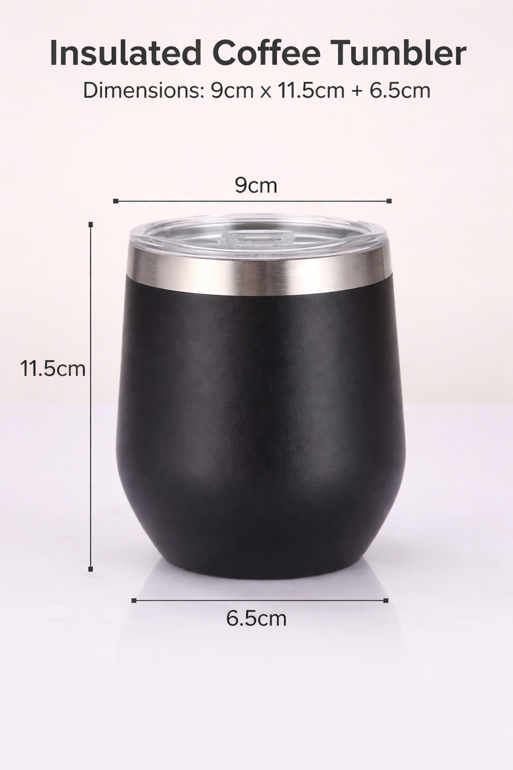 12 Oz Insulated Tumbler with Lid Double Wall Vacuum Stainless Steel Wine Glass Coffee Mug Insulated Tumbler Cup