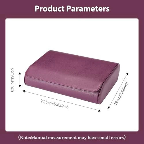 6 Slot watch roll case with 3 colours with button ideal for gifts anniversaries