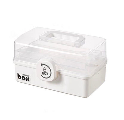First Aid Kit First Aid Kit Plastic Medicine Box Household Large-capacity Multi-layer Storage Box Portable
