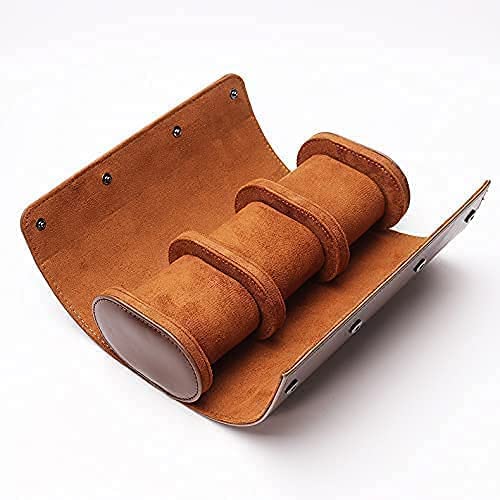 3 Slot watch roll brown ideal for gifts him