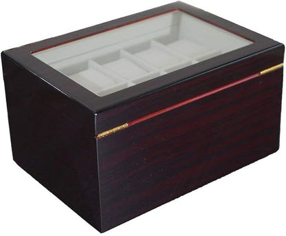 20 Slot Ebony Watch Storage Box Wooden with Lock and key ideal gift for Men and Women