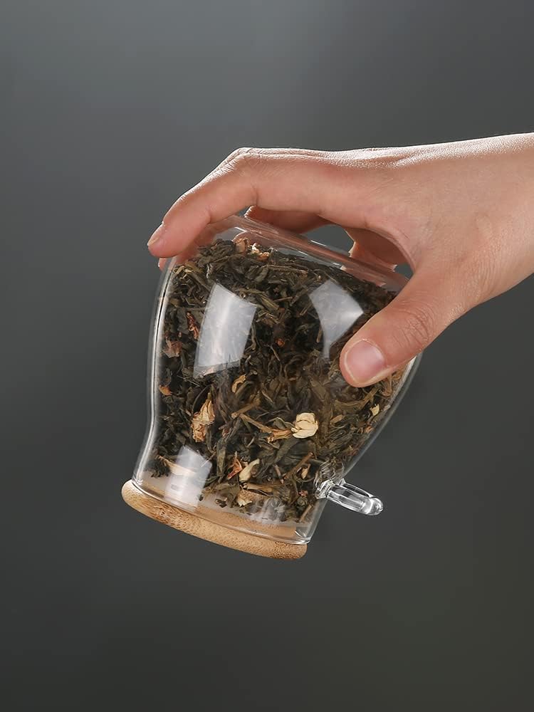 700ml Glass Food Storage Jar Sugar Bowl Tea Jar with Airtight Lid and Spoon