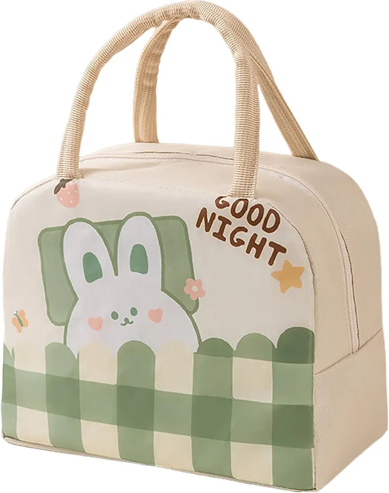 Cute Lunch Box Aesthetic Lunch Box Cute Lunch Bags for Women Animal Insulated Bag Reusable Lunch Bag for Picnic Work, 9.05X5.11X7.48in