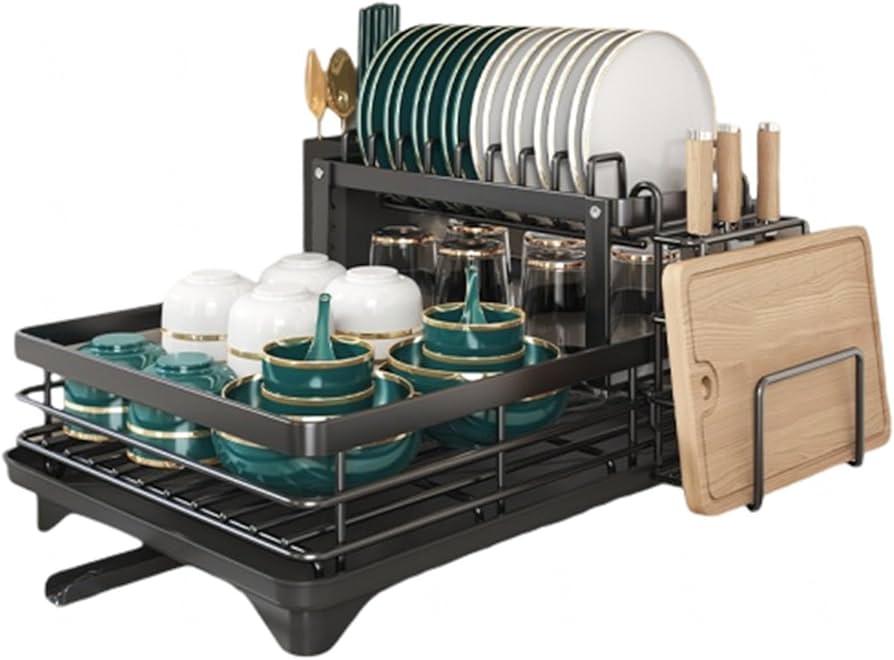 2 Tier dish rack kitchen accessories ideal for gifts