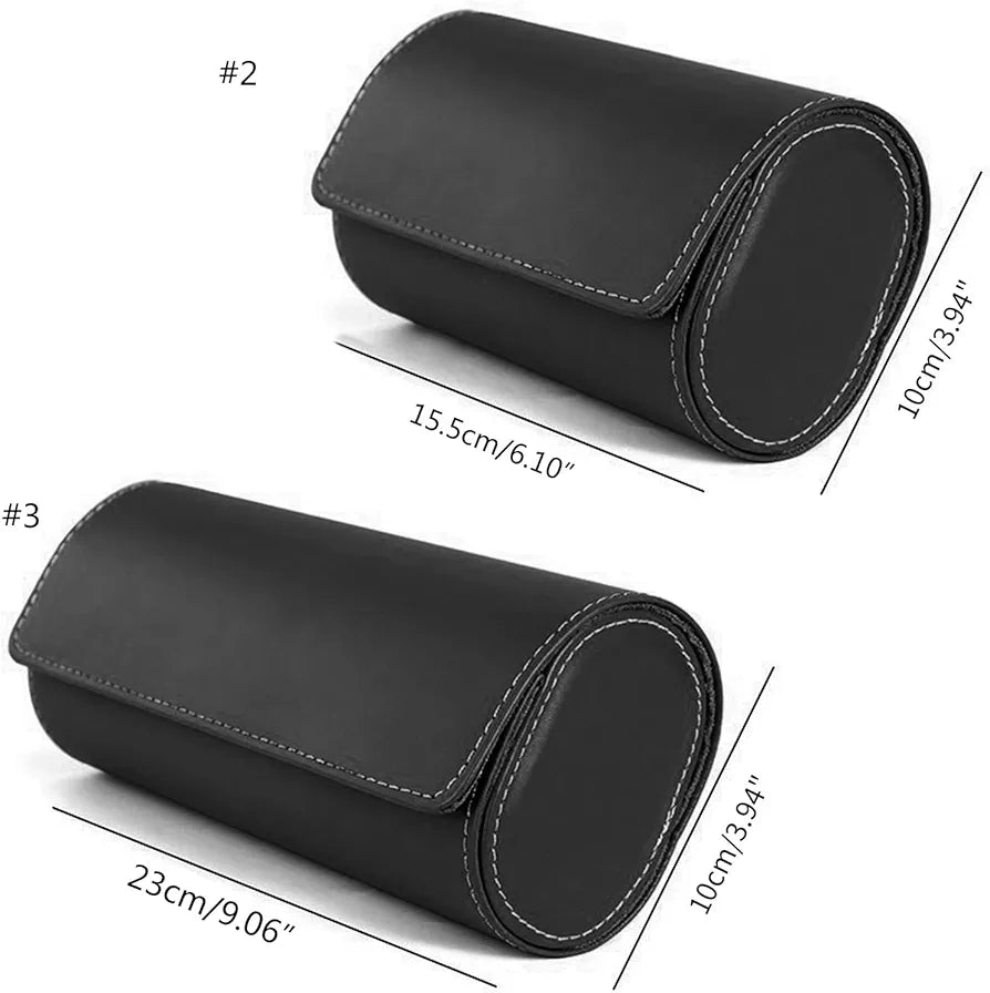 3 Slot watch roll Organiser black ideal for gitf him