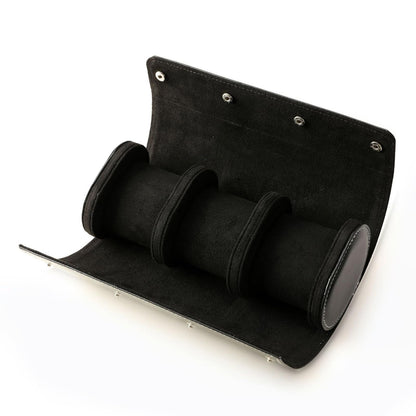 3 Slot watch roll Organiser black ideal for gitf him