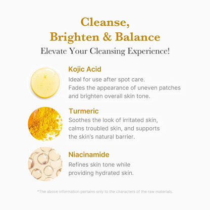 Medicube Kojic Acid Turmeric Toning Cleanser 120g