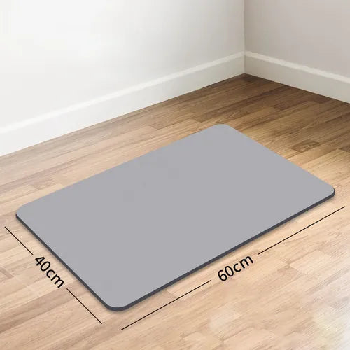 Quick drying mats for kitchen counter tops