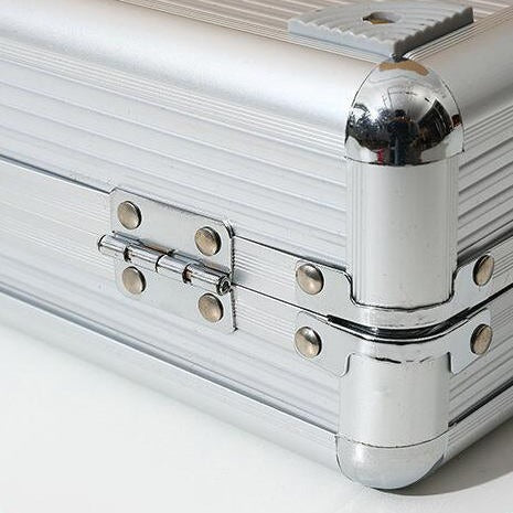 Aluminum Alloy Watch Box 32 Grids Aluminum Alloy Watch Display Suitcase Storage Box Travel Watch Organizer Case Collection sale offer