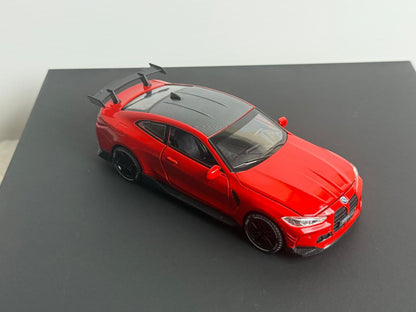 Red BMW model car ideal for photography, gifts kids