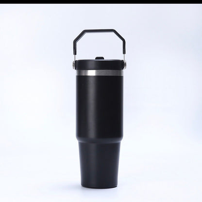 890ml Insulater Water Bottle black coffee tumbler with Custom name
