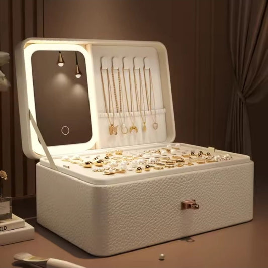 Multi Purpose Jewellery Collection Storage Organizer with mirror