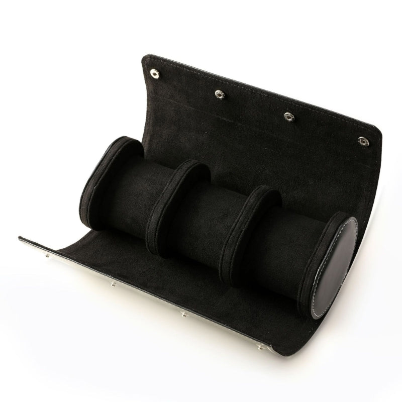 3 Slot watch roll Organiser black ideal for gitf him