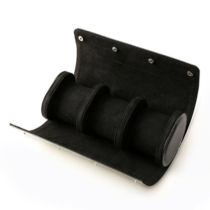 3 Slot watch roll Organiser black ideal for gitf him
