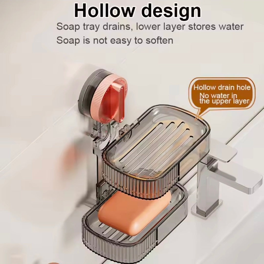 Soap holder suction cup sponge holder for shower sink kitchen drill free removable