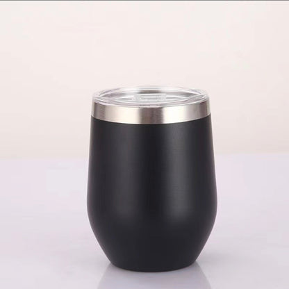 12 Oz Insulated Tumbler with Lid Double Wall Vacuum Stainless Steel Wine Glass Coffee Mug Insulated Tumbler Cup with custom name