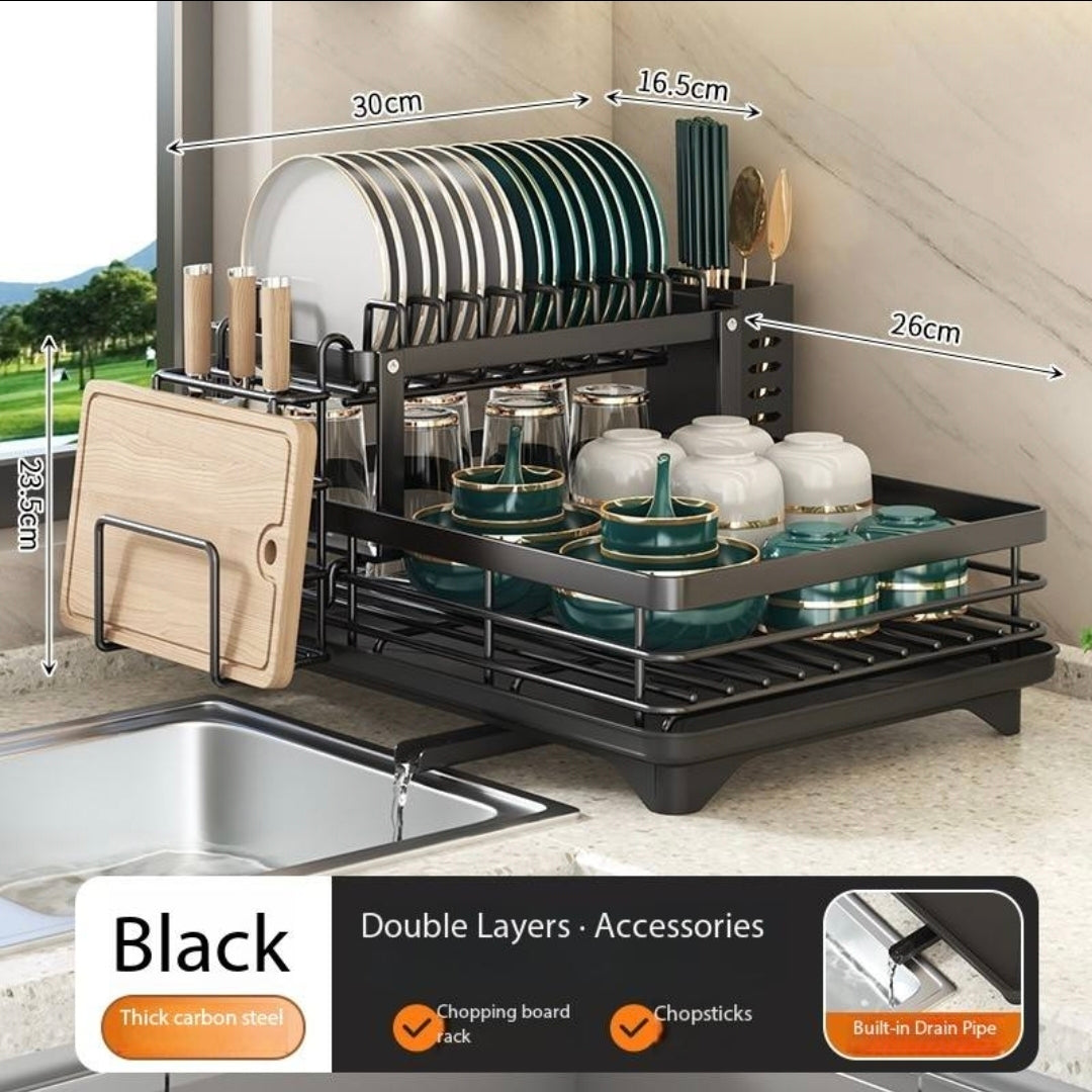 2 Tier dish rack kitchen accessories ideal for gifts