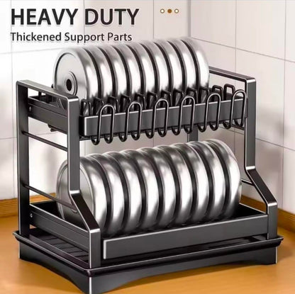 High quality kitchen dish bowl drainer rack with drain basket dish chopsticks knife fork water cup storage rack