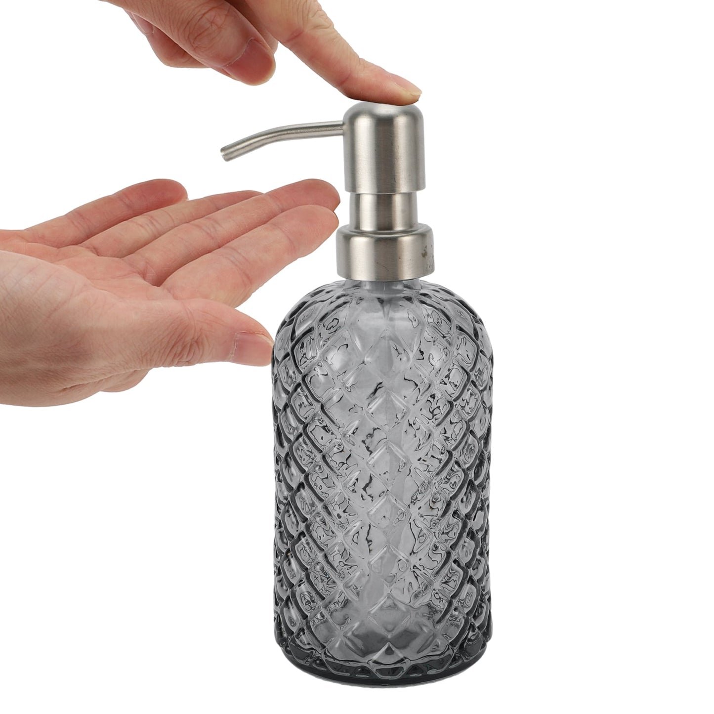 Glass Handwash Soap Dispenser Refillable 400ml for Hand Soap Body Wash Shampoo