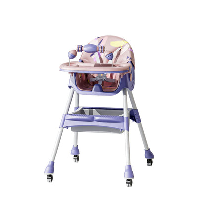 Kids Feeding High Chair adjustable and foldable With Toys And Full Set Ideal For Toddlers Above 6 Month Old Sale Offer