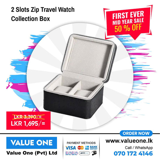 2 slot Watch Collection box zip sale offer gift hime her friends wedding anniversaries