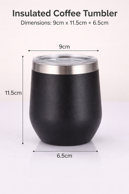 12 Oz Insulated Tumbler with Lid Double Wall Vacuum Stainless Steel Wine Glass Coffee Mug Insulated Tumbler Cup with custom name