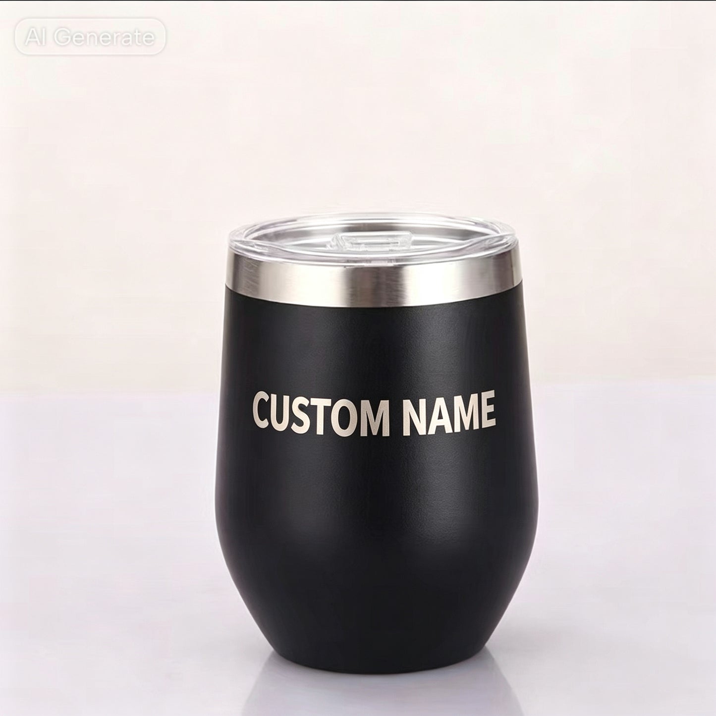 12 Oz Insulated Tumbler with Lid Double Wall Vacuum Stainless Steel Wine Glass Coffee Mug Insulated Tumbler Cup with custom name