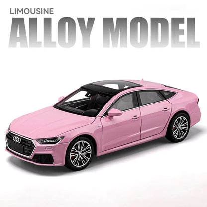 Pink Audi model car ideal for gifts , photoshoots