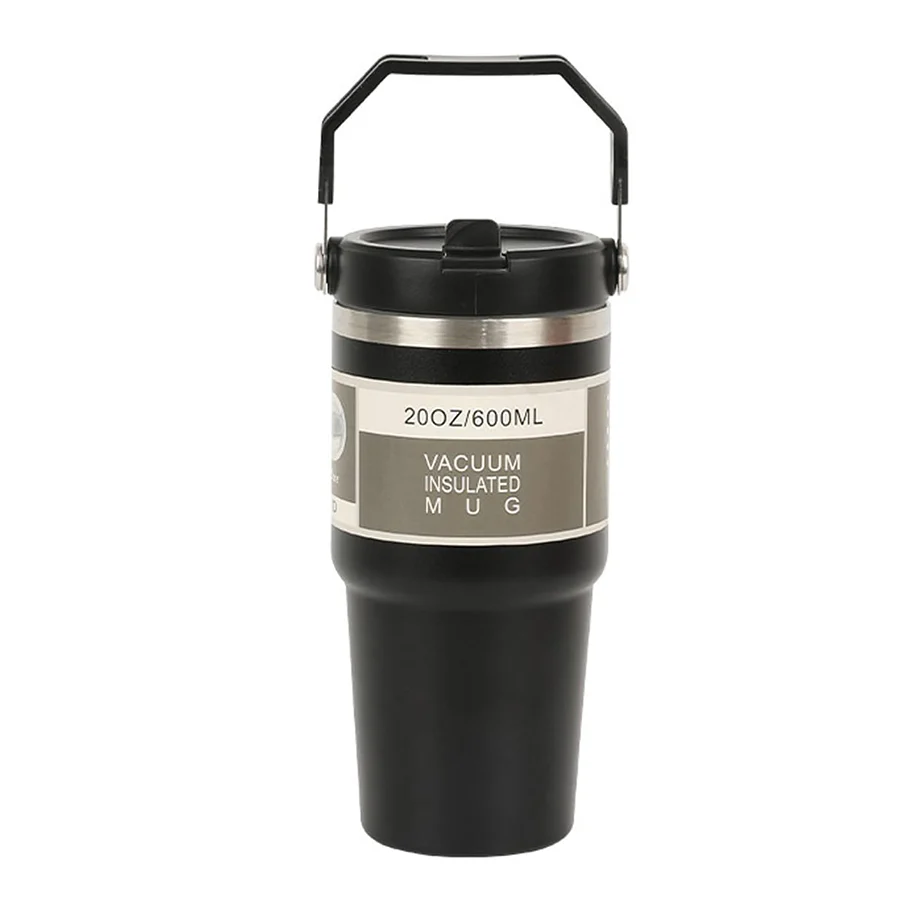 890ml Insulater Water Bottle black coffee tumbler with Custom name